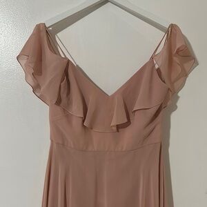 Light pink bridemaid dress